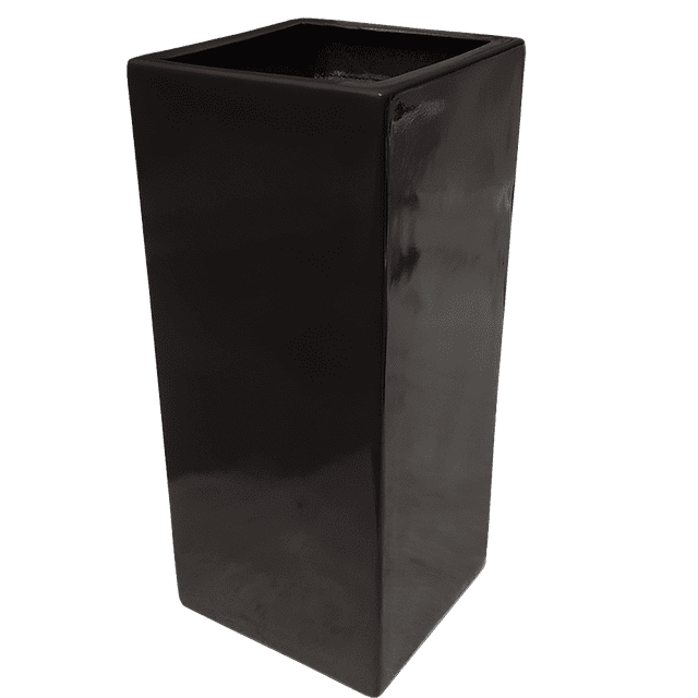 Maceta de Fibra de Vidrio Mod. Tower Grande Chocolate FibraFormas Fibraformas de México Tower Grande