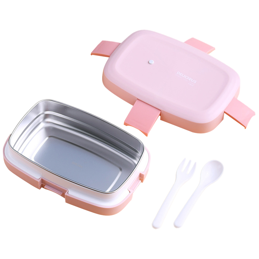 Stainless Steel Lunch Box Hot Water Insulation Sealed Bento Case Food