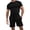 X1-Black, variant on Men Short Sets Outfits 2 Piece Men 2 Piece Set Beach Outfit Button Down Shirt and Short (Red,XL)