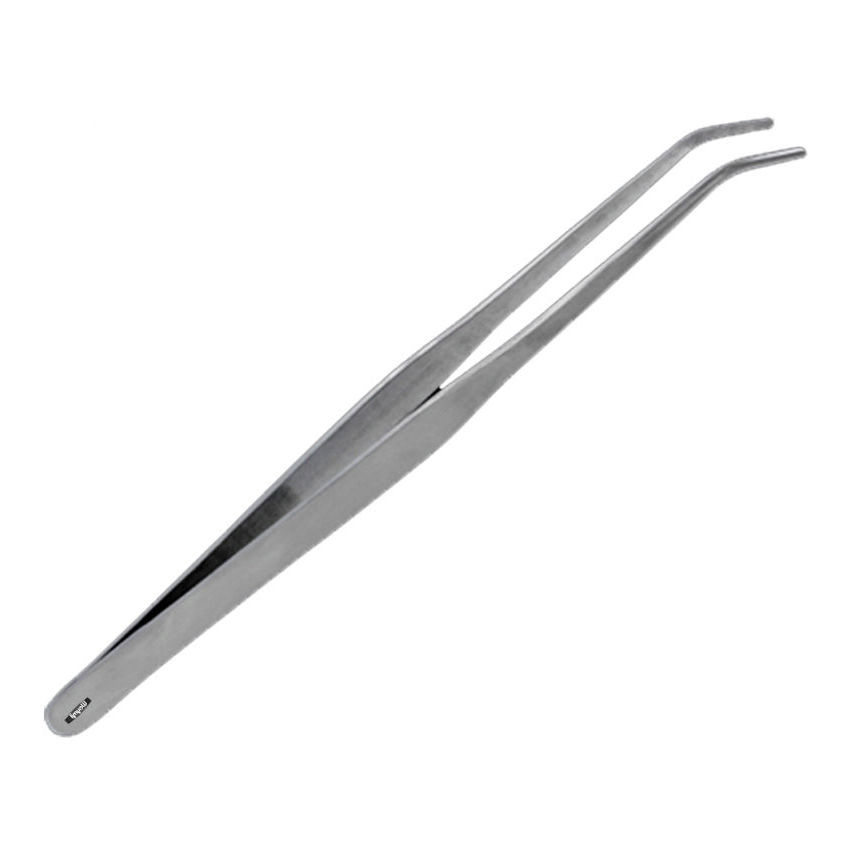 Tweezers Bent Tip Tweezer 7" Bent Smooth Tips Jewelry Bead Hobby