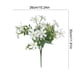 thumbnail image 3 of 1 Piezas de 5 ramas de 5 ramas y 10 cabezas mariposas artificiales Flores de flores Bouquet de tela blanca Decoración de caja de flores en la calle Mesa de centro de mesa falsa para salón JASKFLY, 3 of 8