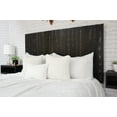 thumbnail image 4 of Barn Walls Black Headboard, Rustic Design Weathered, Solid Wood Headboard, Floating Panels, Wall Mount, Adjustable Height, Easy Assembly, Twin Size, 4 of 10