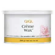 GiGi Crème Soft Wax for Hair Removal Cream, Gentle Waxing for Sensitive Skin, 14 oz