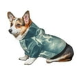 thumbnail image 7 of Fotbe Scary Moon And Clouds Print Small Dog Sweater Hoodies Pet Grey Hooded Soft Fleece Sweatshirts with Pocket Fall Winter Puppy Cat Sweaters Warm Clothes-Large, 7 of 7
