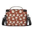 thumbnail image 3 of Lunch Box Pioneer Flower Floral Print Pattern Insulated Lunch Bag for Women Men,Medium Leakproof Lunchbox Cooler Bag Adjustable Strap,10 X 6.7 X 8 Inches, 3 of 6