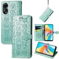 thumbnail image 4 of Funda Cartera FOXDOCK para OPPO A78 4G , Flip PU con Relieve de Gatos y Perros, Tarjetero y Soporte, 4 of 6