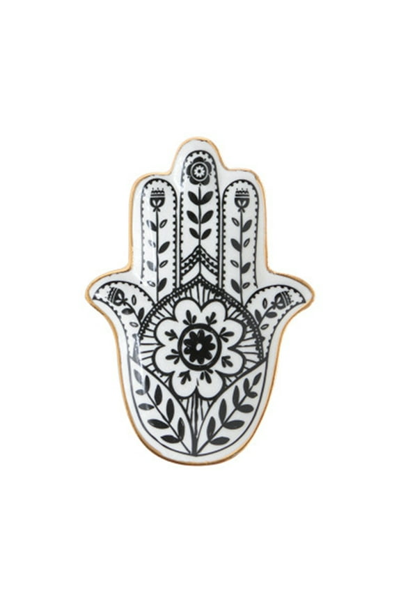 Home Trinket Dish Hand Small Jewelry Tray Rings Dishes Holder Decorative Plates