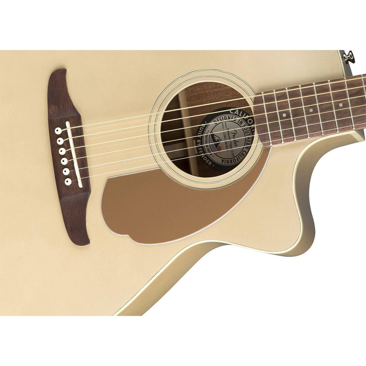 Fender Newporter Player Acoustic-Electric Guitar, Champagne 