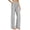 #02 Gray 【Mix, Match & Rotate: Stock Up on Daily Colors】, variant on Plus Size Women's Loose High-Waist Linen Pants Wide Leg Pants Fashion Striped Trendy Casual Long Pants With Pocket, 65% Hemp, 35% Polyester | UKHCCC,Gray 2XL
