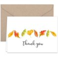 thumbnail image 2 of Fall Leaves Thank You Note s & Kraft Envelopes - 25 Pack, 2 of 5
