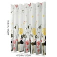 thumbnail image 3 of Fmbmuo Shower Curtain with Hanging Rings EVA Waterproof Art Deco Floral Prints, 3 of 6