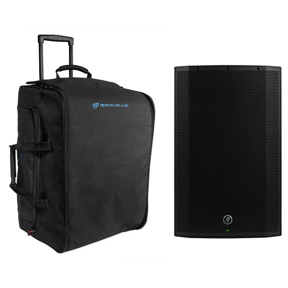 Mackie Thump15A THUMP-15A 15" 1300 Watt Powered DJ PA Speaker+Rolling Carry Bag