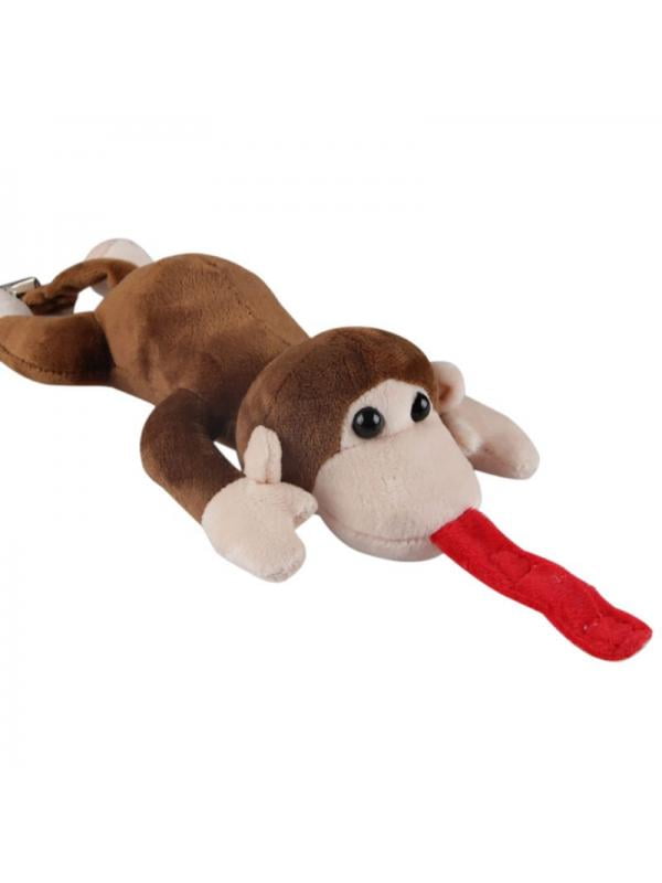 Baby Kid Pacifier Holder Hanging Removable Fun Cute Plush Animal Doll Toy Play