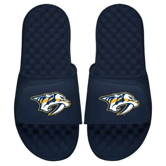 Men's ISlide Navy Nashville Predators Primary Logo Slide Sandals