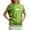 Z001-Green, variant on Womens Plus Size Shirts Oversized Shiny Solid Short Sleeved Round Neck Tee Tops Holiday Party Casual Pullover Blouses