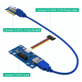 thumbnail image 4 of 2 in 1 PCI Express PCI-E 1X to 1X/4x/8x/16x Riser Card, 4 of 5
