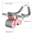 thumbnail image 3 of Rodillo de Culturismo Likrtyny Abdomen Roller Rebote Automático Para Gimnasio en Casa Rosa, 3 of 3