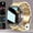 golden stainless steel + silicone watch, variant on Men's Outdoor Smart Watch 1.81" HD Touchscreen, Wireless Calling, USB Charging, Multiple Sports Modes, Compatible with Android iPhone, Holiday Gift Black