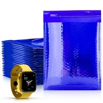 Blue Metallic Bubble Mailers, 8.5 x 11 Inches. 200 Pack Metallic Bubble Envelope Mailer. Bright Padded Envelopes Waterproof. Padded Shipping Envelopes for Fragile Things. Self Seal Mailers