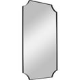 thumbnail image 5 of Uttermost 09709 Lennox Black Scalloped Corner Mirror, 5 of 7
