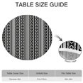 thumbnail image 6 of Round Table Cloth with Elastic Edge and Boho Floral Pattern, 44 Inch Fits 38-42 Inch Tables, Liquid Resistant for Christmas Party, 6 of 7