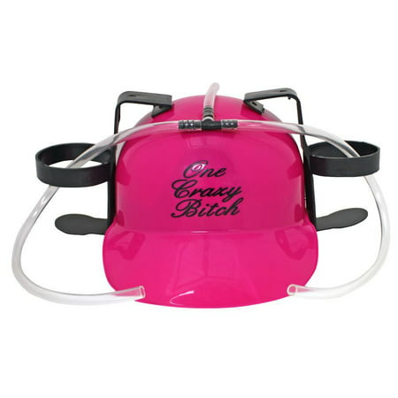 2 Can One Crazy Lady Drinking Hard Hat - Pink