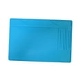 thumbnail image 1 of Silicone Soldering .20Inchx8.27inch Insulation Repair Work Mat Platform Station Pad for Welding Computer Cellphone Solder Iron Station, 1 of 9