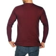 thumbnail image 2 of Big Size Eat Sleep Game Graphic Long Sleeve Crewneck Tee - Burgundy 3XL, 2 of 4