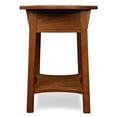 thumbnail image 2 of Leick Home 9056-RS Table d'Appoint Ronde de Style Mission avec Tiroir, en Bois Massif, Table d'Appoint pour Salon, Chambre et Bureau, Fini Roux, 2 of 5