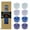 T01-24P-G Blue, variant on Scented Tealight Candles, Clear Cup Cedar Aroma Tea Lights Candles, 24 Pack Colored Tealights Candle, 6-7 Hour Burn Time Tea Candles for Party, Decor, Spa, Shabbat