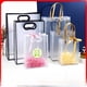 thumbnail image 2 of Bolsa de mano transparente de polipropileno, bolsa de regalo de plástico PVC esmerilado, bolsa de regalo para dulces del día del niño, 2 of 4