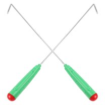 Hytrove 2Pcs Heavy Duty Fireplace Poker Iron Tool for Indoor and Outdoor Camping