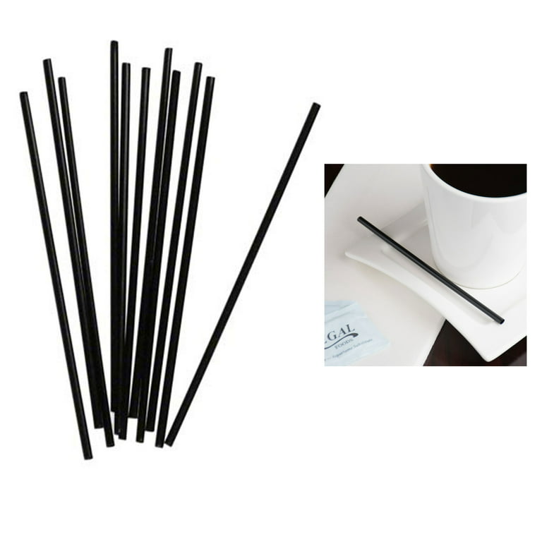 Cal-Mil 3308-13 Black Plastic Stir Stick Holder - 5 x 5 x 5 1/8