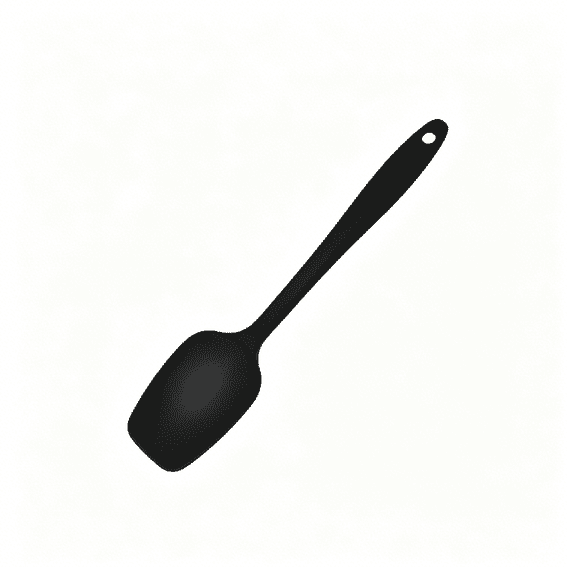 ACDANC 3 Pcs Silicone Spatula Black High Temperature Rubber Spatula Cooking and Baking Kitchen Spatula