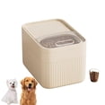 thumbnail image 1 of Contenedor de almacenamiento de comida for perros, contenedor hermético de almacenamiento de comida for gatos con tapas y taza medidora, 1 of 7
