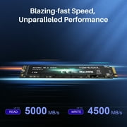 TOPESEL 1TB SSD M.2 PCIe NVMe 4.0 Internal SSD, Up to 5500MB/s Gaming Expansion for PS5 SSD Solid-State Drive