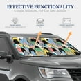 thumbnail image 2 of Lsque Different Cats 2 PCS Windshield Sun Shade | CarFoldable Window Covers | Car Accessories Reflect UV for Universal Cars SUV Truck | Medium, 2 of 7