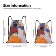 thumbnail image 2 of Zufioo Scooby-Doo Sac de Sport Imprimé Sac de Gym à Ficelles Lavable en Machine Sac à Dos à Ficelles pour Hommes Femmes-Moyen, 2 of 6