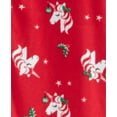 thumbnail image 2 of Pijama navideño de unicornio para niña pequeña de Carter's, 12 meses, 2 of 2