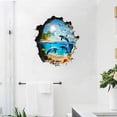 thumbnail image 4 of Wall Sticker 3D Ocean Dolphin Wall Decal, Underwater World Bathroom Decor, Removable Self-Adhesive Wall Art For Bedroom Living Room Home Office Decoration, 4 of 5