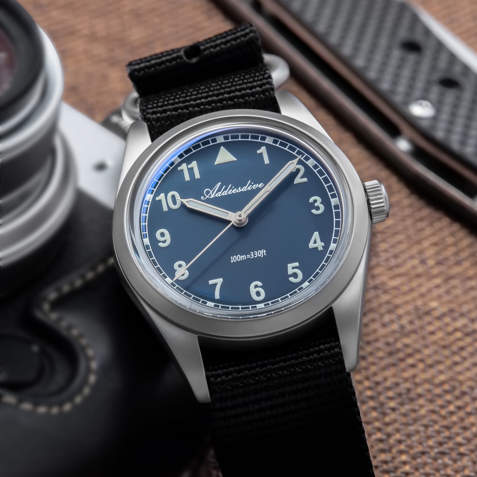 ADDIESDIVE Men's Diver Watch - 36mm Japanese VH31 Quartz Watch, 316L Stainless Steel, 100m Waterproof, Analog Watches with Luminous Military Style for Men