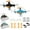 Black+Blue, variant on Mini Drone with Easy Stunt Flights & 360° Tricks - Perfect Beginner-Friendly Flyer, Mini Drone with LED & Altitude Hold & Propeller Protection, 360°flips, For Indoor Outdoor,2PCS Black