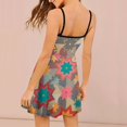 thumbnail image 2 of Colorful Starburst Pattern Sweet Elegant Slip Dress Women Korean Kawaii Dress, 2 of 6