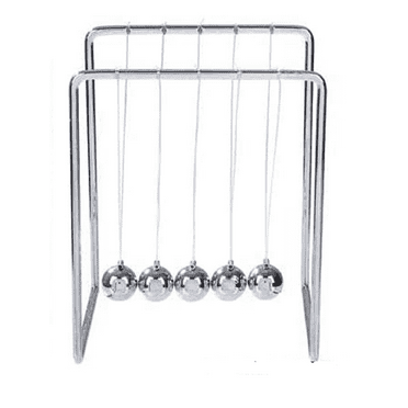 Rhode Island Novelty Newton's Cradle Office Desk Toy Executive Perpetual Ball Clicker 3.5" x 3.25" x 4.33"