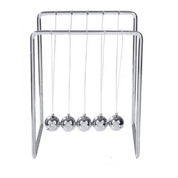 Rhode Island Novelty Newton's Cradle Office Desk Toy Executive Perpetual Ball Clicker 3.5" x 3.25" x 4.33"