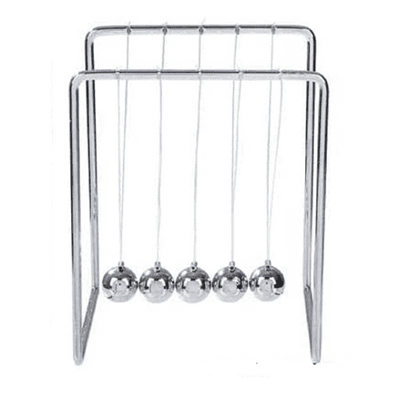 Rhode Island Novelty Newton's Cradle Office Desk Toy Executive Perpetual Ball Clicker 3.5" x 3.25" x 4.33"