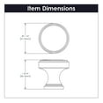 thumbnail image 3 of Belwith-Keeler B077458-CBZ-10B 1.12 in. Brownstone Knob for Door, Champagne Bronze, 3 of 7