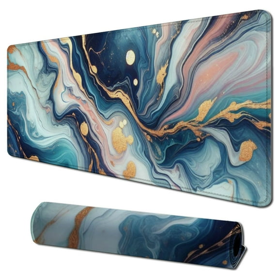 Desk Mat, Large Mouse Pad and Keyboard Wrist Rest, Ergonomic Mouse Pad Set, Mouse Pad with Wrist Rest Combo for Home, Office, Computer