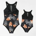 thumbnail image 2 of Vedolay Girls 2023 Summer Swimsuit One Piece Ruffle Print Bathing Suit,Black 128.00, 2 of 5