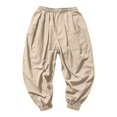 thumbnail image 6 of Ruyang Toddler Baby Boys Drawstring Harem Pant Lightweight Loose Fitting Sports Pants Kids Solid Breathable Casual Sweatpant, 6 of 6